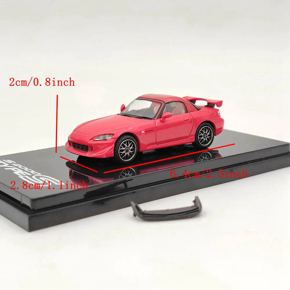 Хобби Япония 1:64 для S2000 Type S (AP2) Convertible Cstomized HJ 641020 Литая под давлением модель