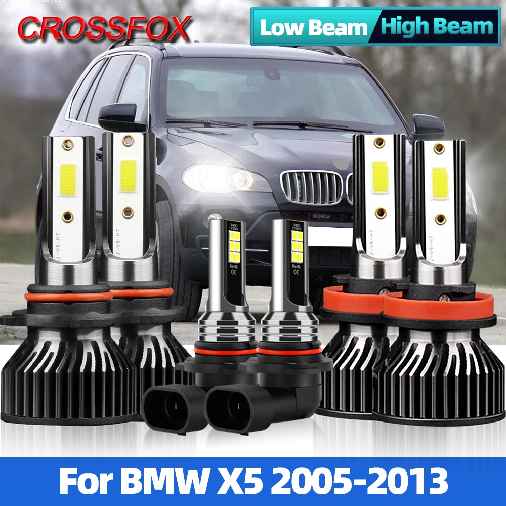 

LED Car Lights Bulbs H7 H1 H11Auto Headlights 90W 12000LM LED Car Headlight Bulbs 6000K Cold White For BMW X5 2005-2013