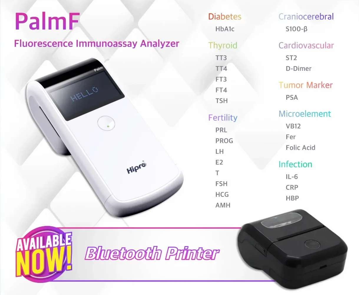 Новое поступление сертификат CE медицинский анализатор для кардиологии Troponin hbA1C