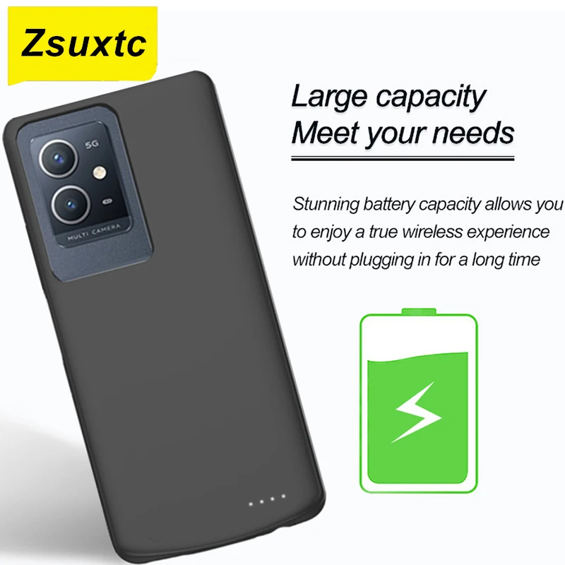 

6800Mah New Battery Charger Case For VIVO Y33s Power Bank Y33S For VIVO Y33s Battery Case Phone Bag Cover Cases