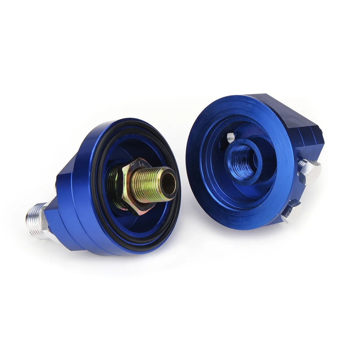 

1 Pair Oilcooler Modified Aluminum Alloy Oil Handle Cooler Base Adapter for Vehicle Car