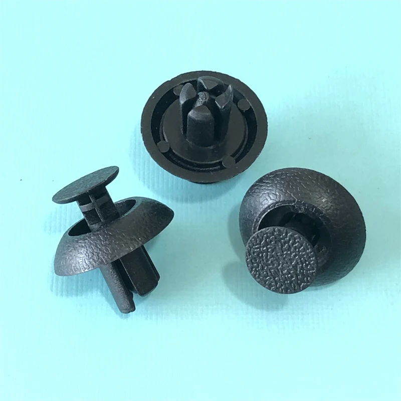 

50 шт., крепеж, 7 мм, зажим, черный фиксатор обшивки двери автомобиля, крепеж для Toyota Camry Highlander Carola