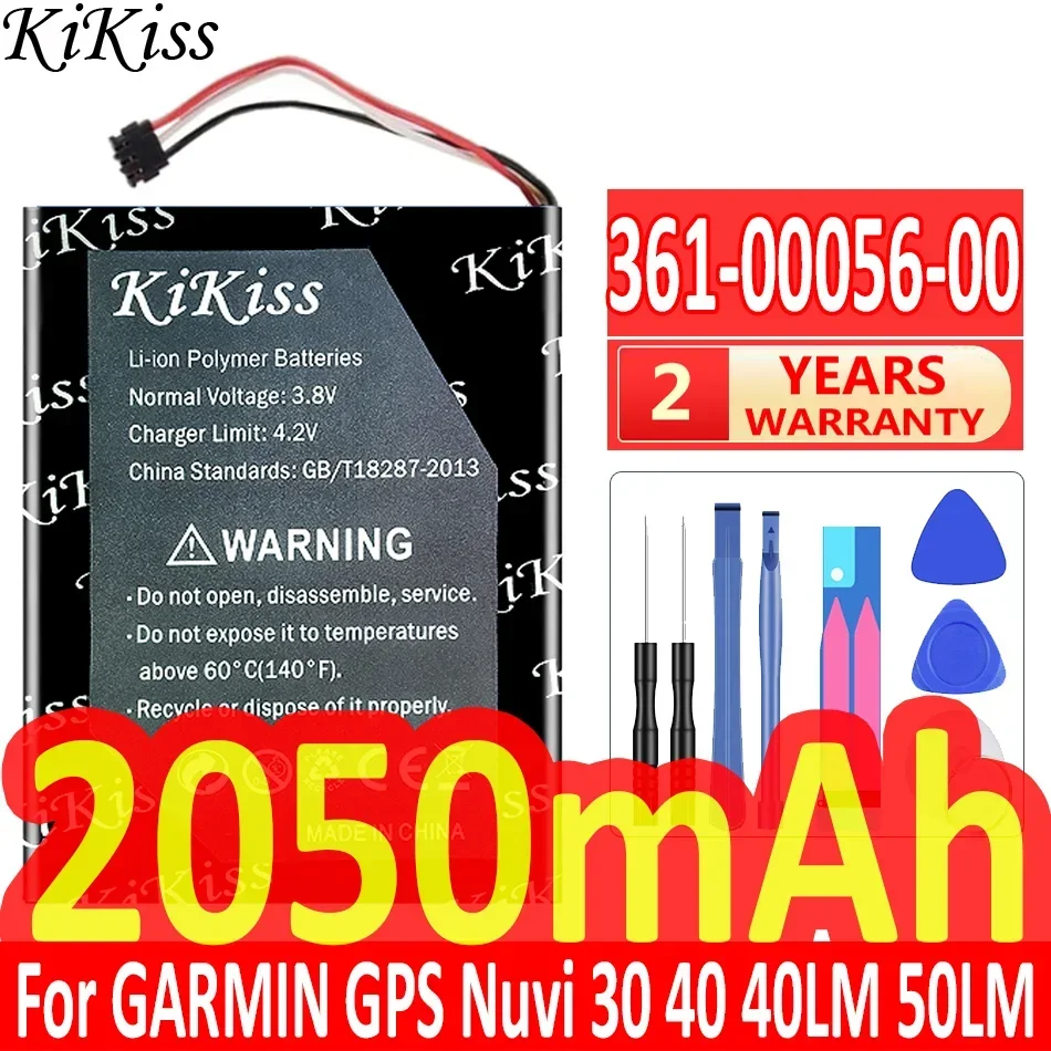 Аккумулятор KiKiss для GARMIN ViVOACTIVE 3/VivoSmart HR/GPS Nuvi 30 40 40LM 50LM 50/361-00077-00 ZUMO 590 595