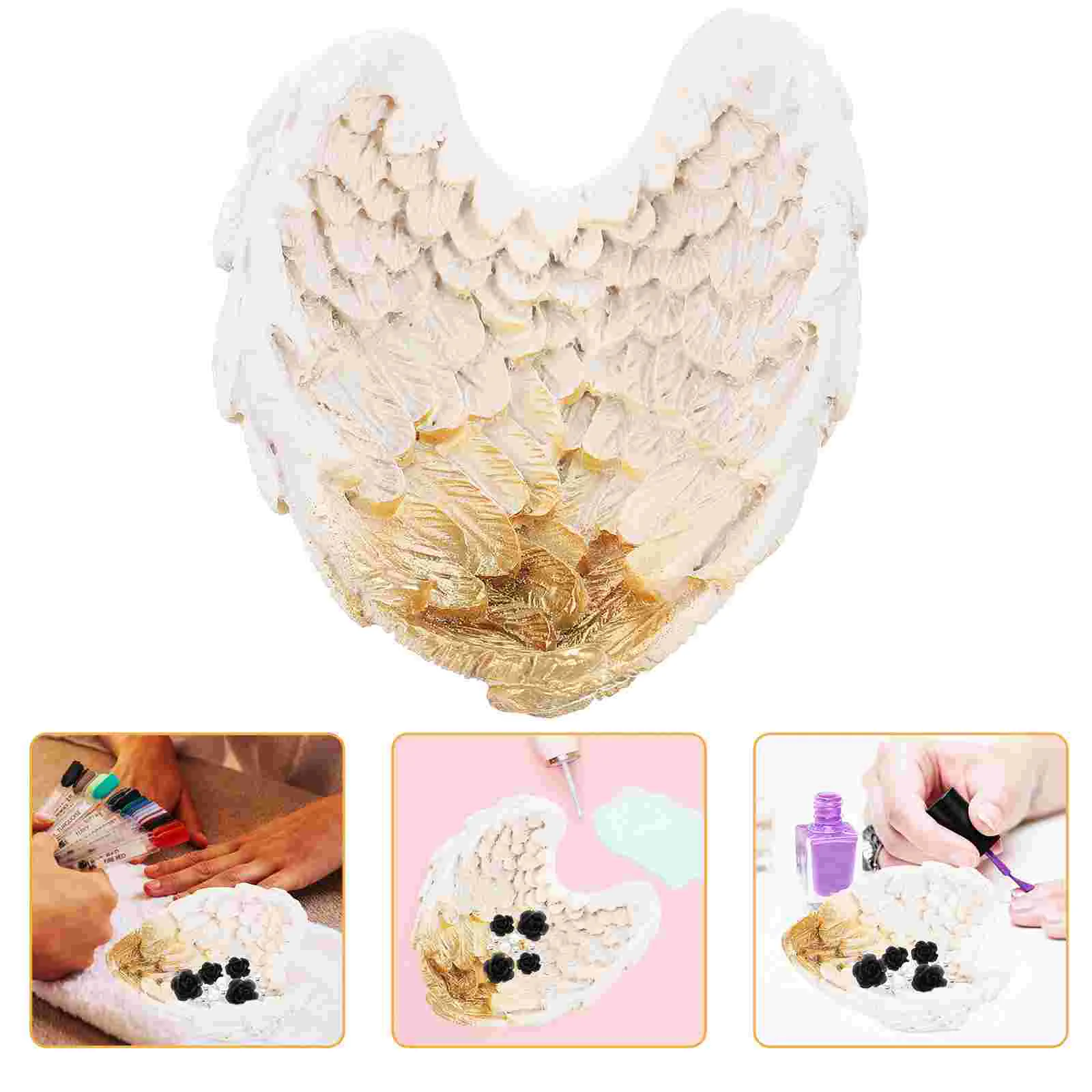 

Crafts Cosmetics Tray Small Jewelry Candy Dish Organizer Synthetic Resin Trinket