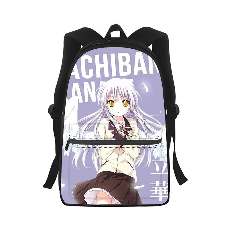 Angel Beats Tachibana Kanade Men Women Backpack 3D Print Fashion Student School Bag Laptop Backpack Kids Travel Shoulder Bag