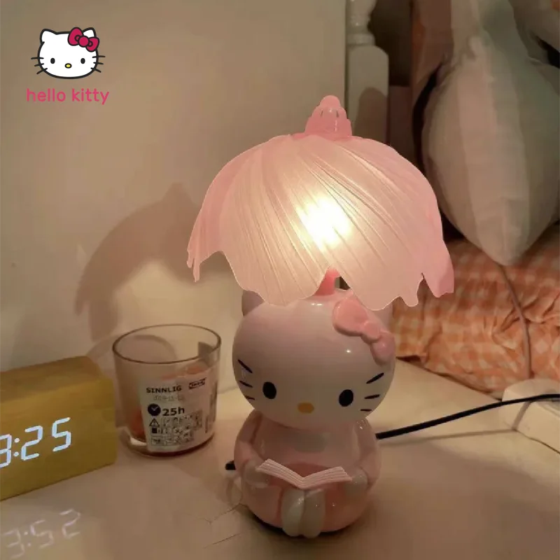 Аниме кавайный ночсветильник Hello Kitty прикроватная декоративная лампа с