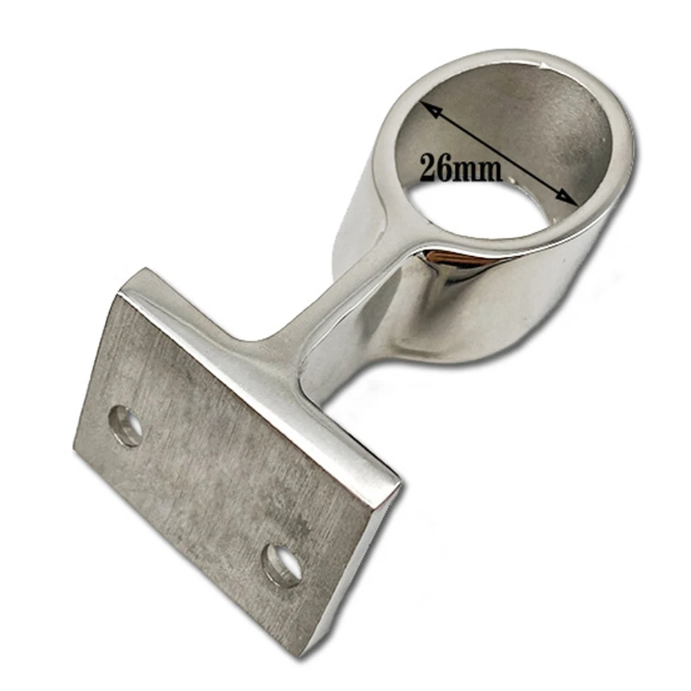 

Marine Light Bracket 316 Stainless Steel Armrest Base Boat Railing Bracket For 22mm Rail Pipe 2023 New Hot Sale