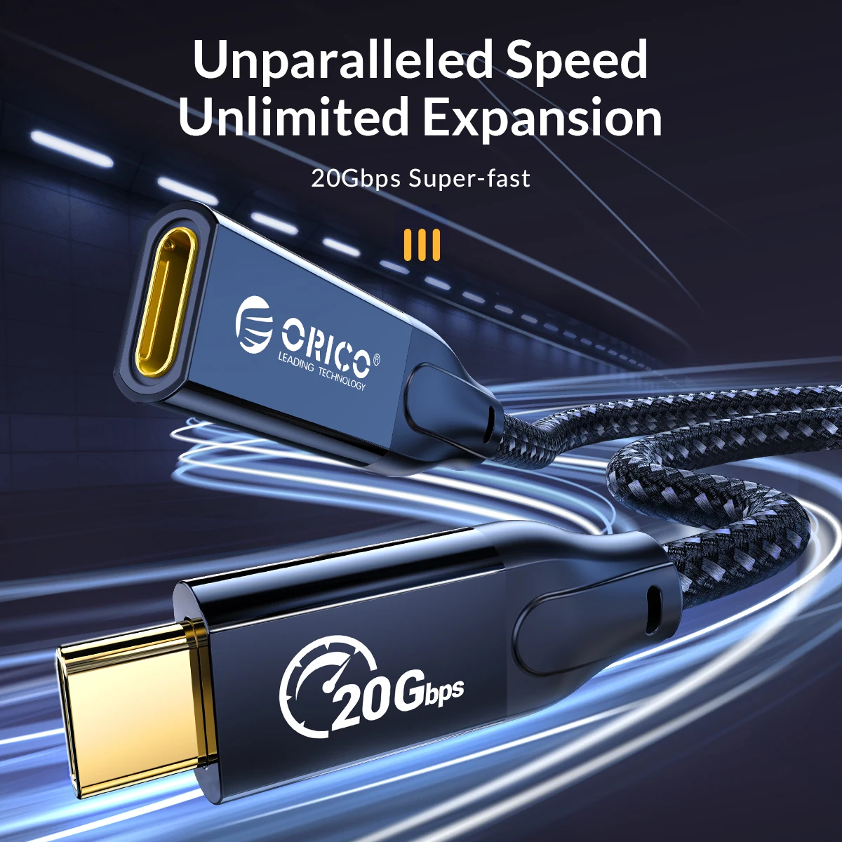 ORICO 20 Гбит/с USB C удлинитель типа PD 100 Вт для Xiaomi Switch drive 3 2 расширения порта ноутбука