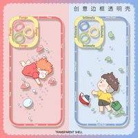 ponyo on the cliff ponyo couple angel eye design phone cases for iphone 13 12 11 pro max mini xr xs max x back cover