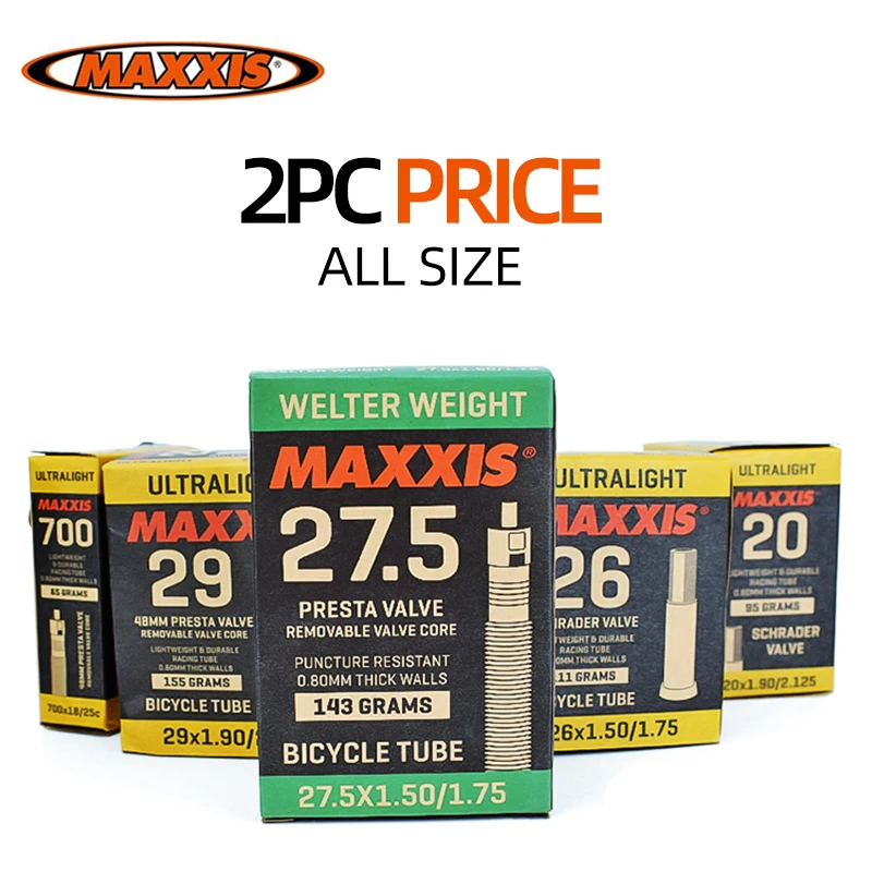 Велосипедная камера MAXXIS 2 шт. Ультралегкая все размеры камеры 20 26 27 5 29 700C AV FV