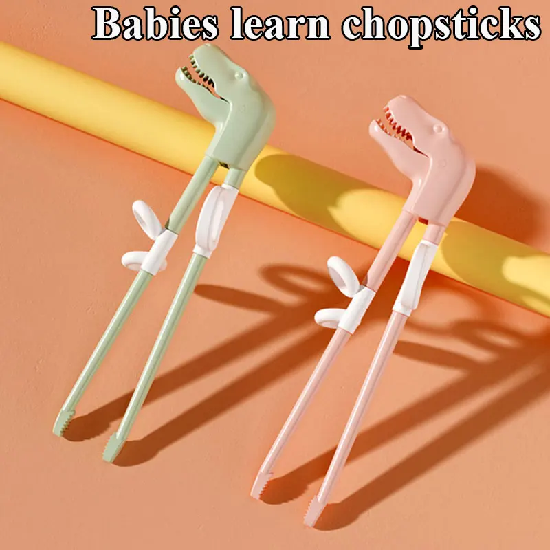 

Baby PP Learning Chopsticks Dinosaur Non-slip Training Gadget For Children Cartoon Cute Chinese Chopstick Kitchen Supplies