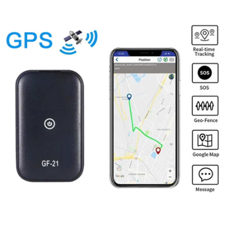 

GF21 Kids Pets Anti-lost Mini Car Tracker GPS Positioner Real Time Tracking Device Voice Recording Locator Auto Wifi Positioning