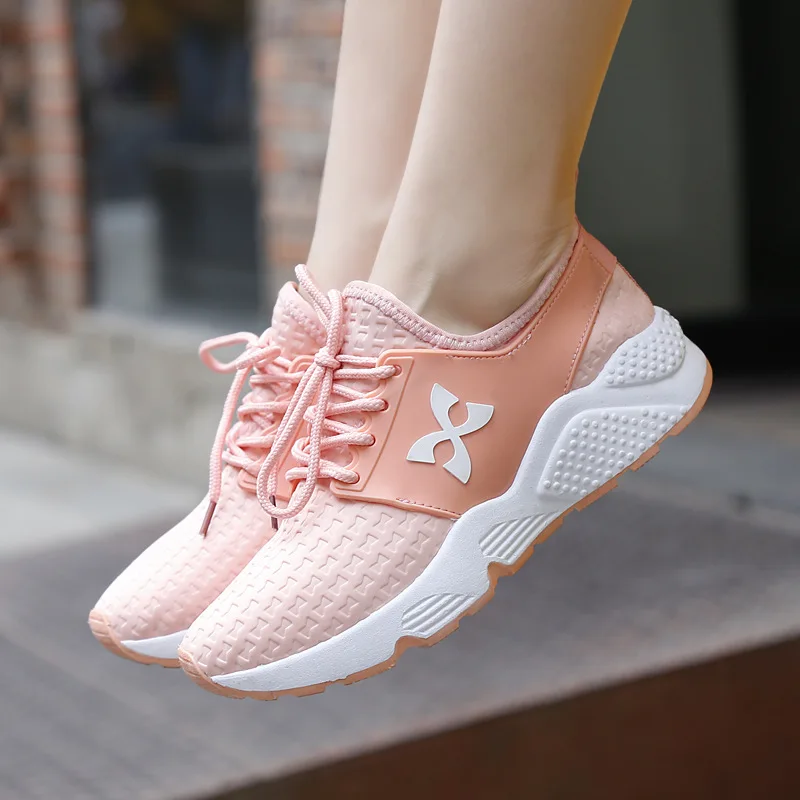 

2022 New Ladies Air Cushion Sneakers Outdoor Running Lace-Up Women's Shoes Ladies Sports Shoes Tenis Feminino Casual Flat Shoes