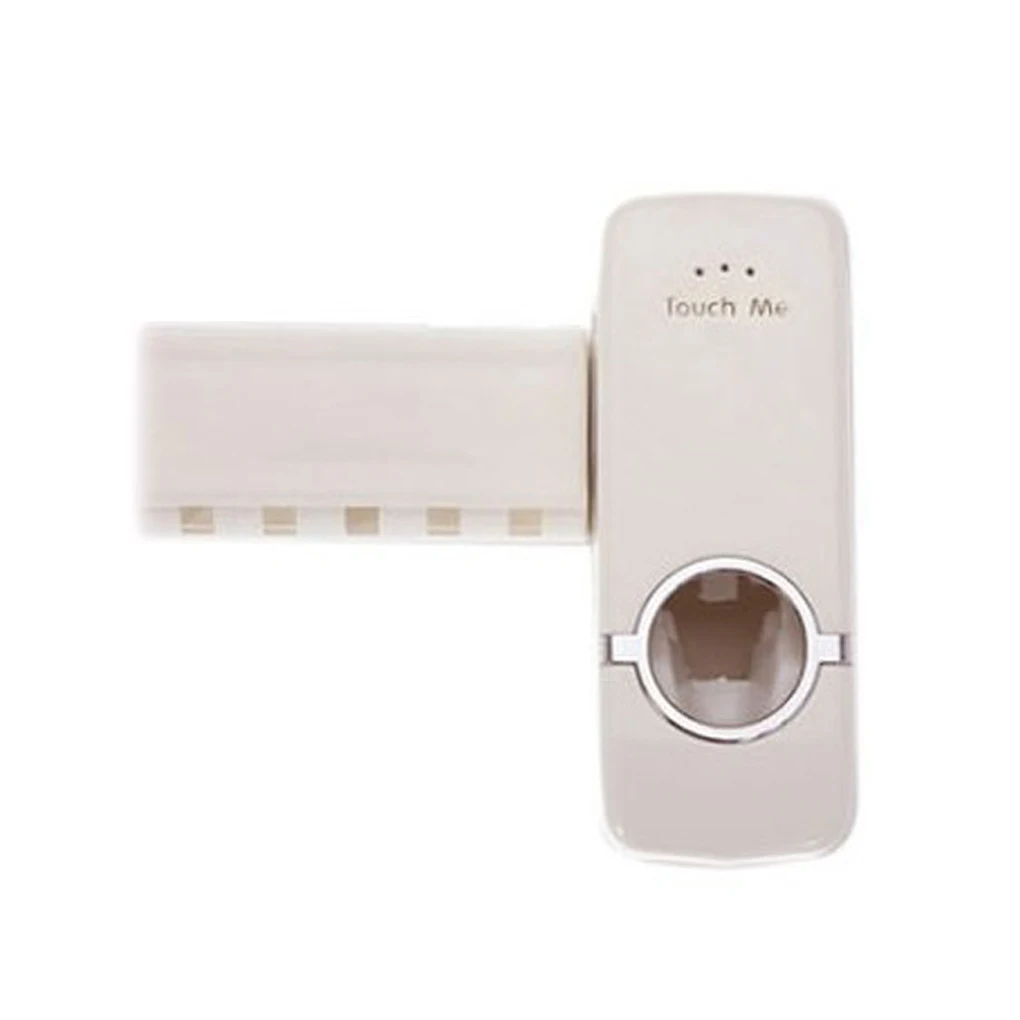 

1 set Tooth Brush Holder Automatic Toothpaste Dispenser + 5 Toothbrush Holder Wall Mount Stand Bathroom Tools Suporte Tooth