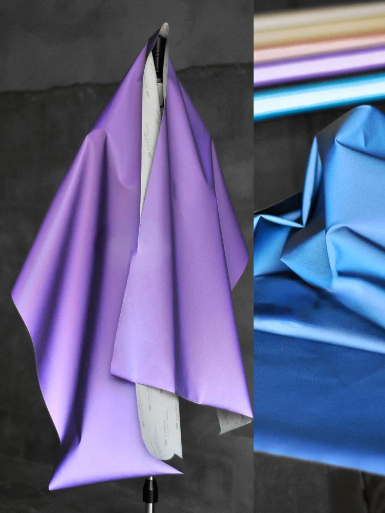 Цветная светоотражающая ткань ветровка пальто модная дизайнерская одежда