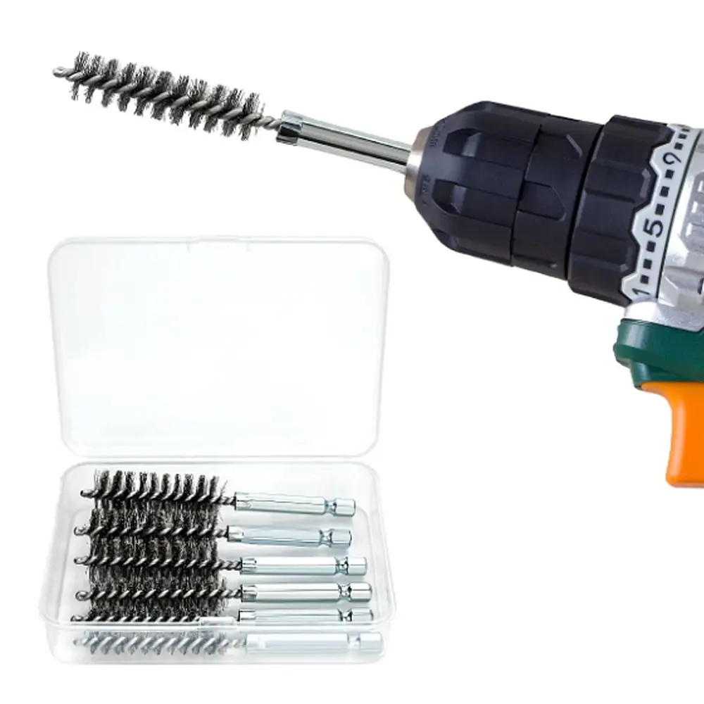 6 шт. практичная щетка из нержавеющей стали разных размеров 4 дюйма проволочная с