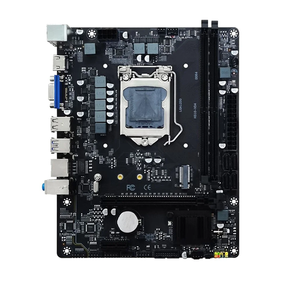 

H510-VD4-V1.0 Desktop Computer Motherboard LGA1200 2XDDR4 64GB Memory Slot PCIE16X USB3.0 SATA3.0 Motherboard with M.2