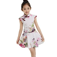 vintage girls dresses kids chinese style casual baby clothes elegant summer dress girl party toddler children clothing vestidos