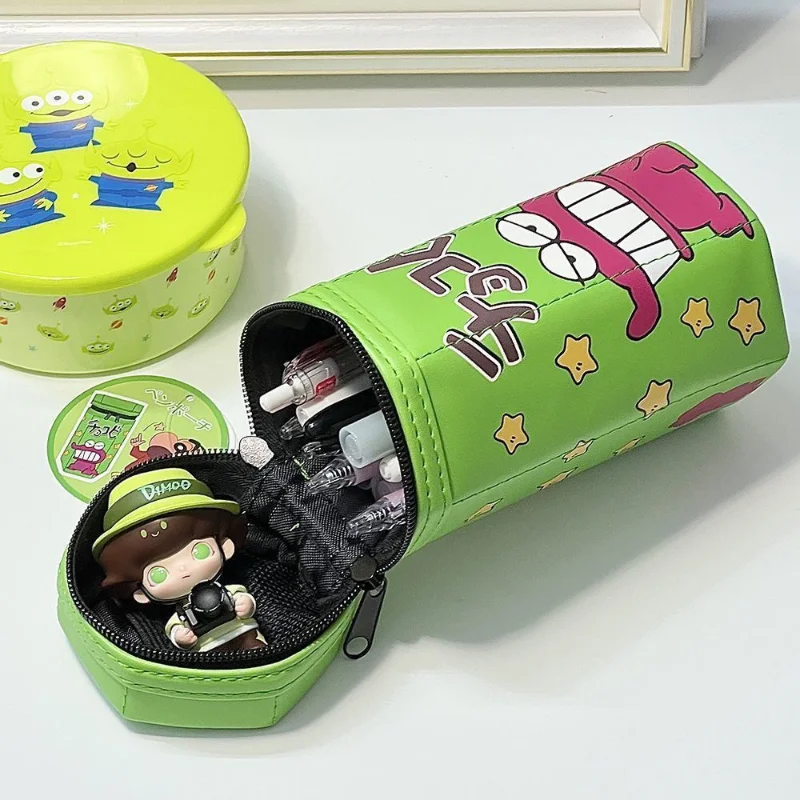 Case Bag Large Kawaii Anime Crayon Pouch Stationery Organizer Student Storage School Supplies Kids Gifts