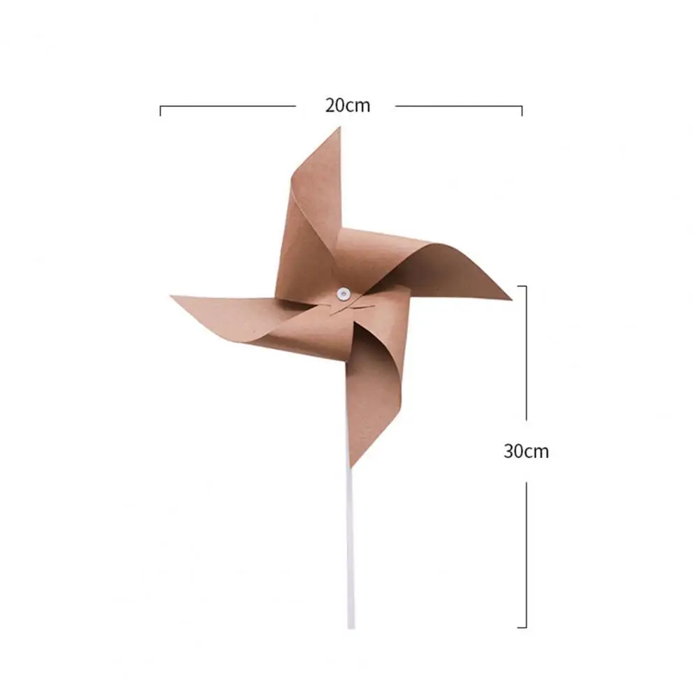 

Mini Spinning 3 Pcs Exquisite Windmills Pinwheels Kraft Paper for Indoor