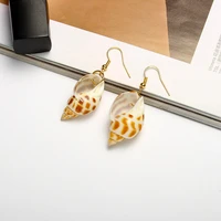 creative beach shell drop earrings for women personality trendy summer easthetic earrings jewelry girls gift