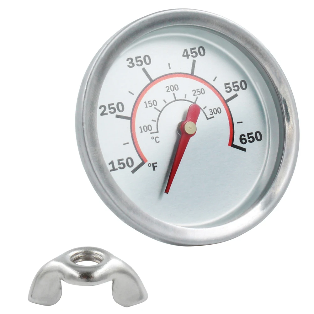 

Heat Indicator Temperature Gauge Accessories Replacement Silver Color 1.78 In 1pc 40*45mm For Grill Thermometer