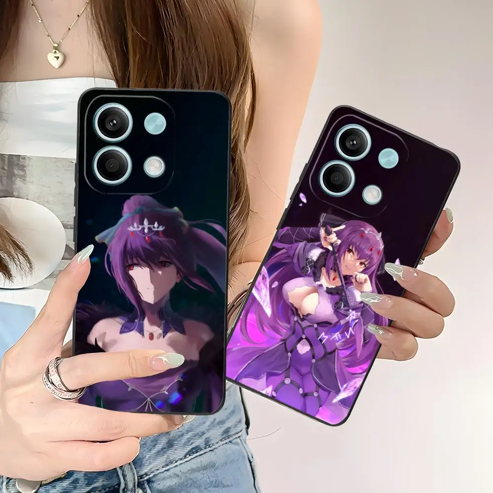 Чехол для телефона Fate Scathach Skadi Xiaomi POCO M6 M5 M4 M3 X7 X6 X5 X4 X3 F6 F5 F4 Pro GT 5G черный чехол