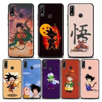 phone case for huawei mate 40 10 20 pro rs case y6 y7 y9 y5p y6p y8s y8p y9a y7a silicone cute cartoon anime dragonball z