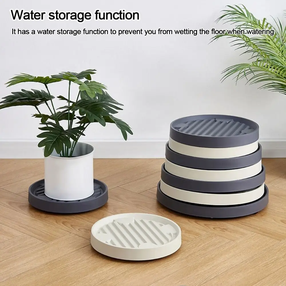 Портативный съемный поднос для цветочного горшка с колесами Прочный пластиковый