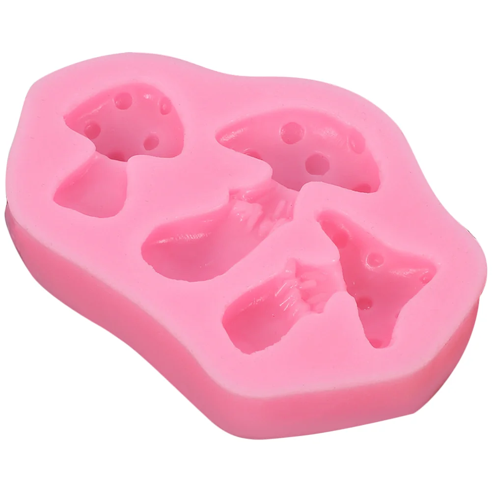 

Mushroom Fondant Mold Cake Decorating Crafts Non-stick Silicone Molds DIY Chocolate Pink