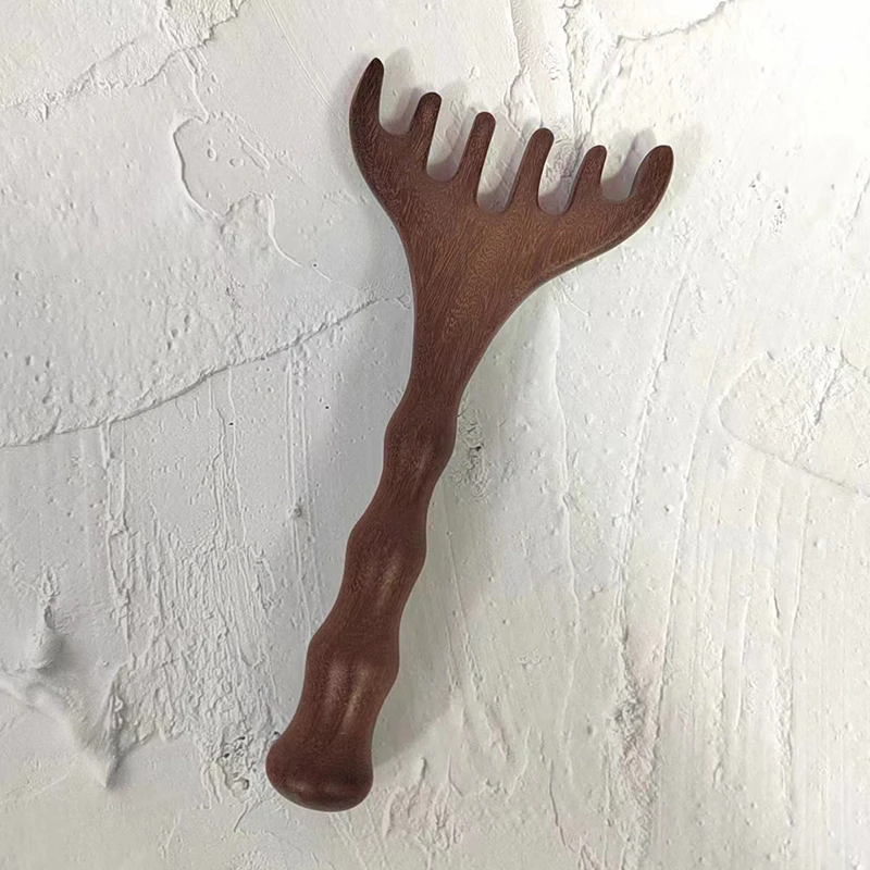 Бамбуковая расческа для массажа тела сандаловые олени рога акупунктура с