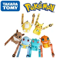pokemon anime action figures pikachu eevee silicone kawaii fashion shoulder bag stitch meticulous beautiful children toys gift