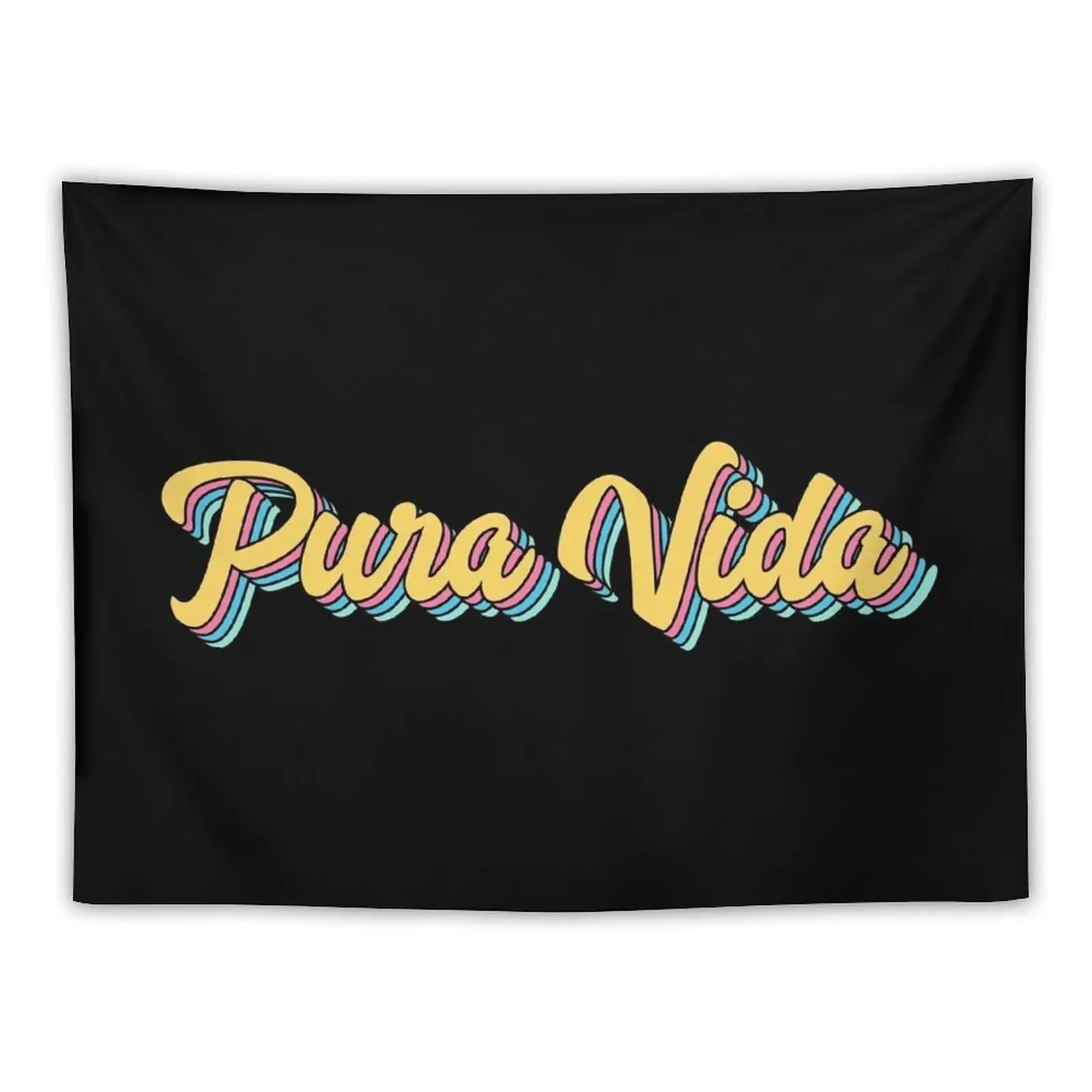 Pura Vida Ретро желтый сценарий гобелен для дома и комфорта украшение комнаты