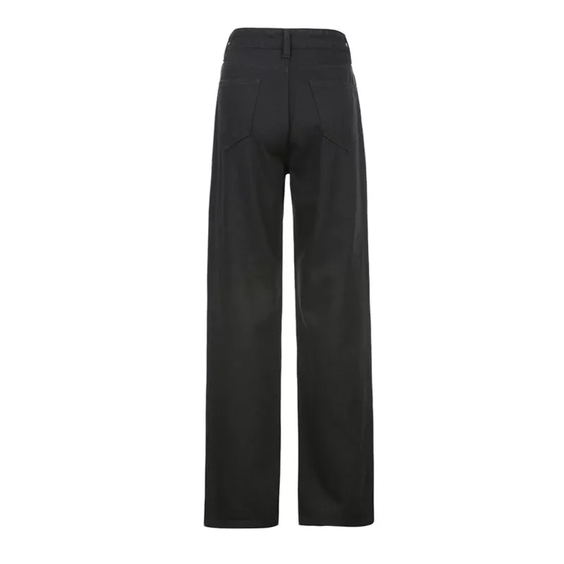 

Брюки женские уличные длинные с принтом скелета и высокой талией