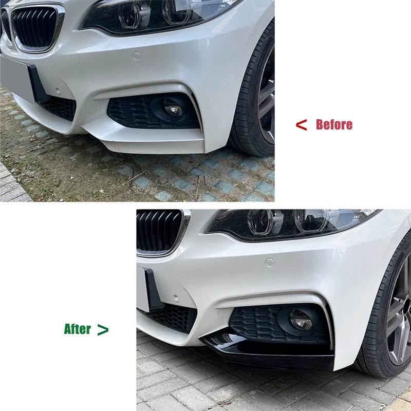Для BMW 2 серии F22 M Sports F23 MP 2014 ~ 2022 автомобильный передний бампер губа диффузор