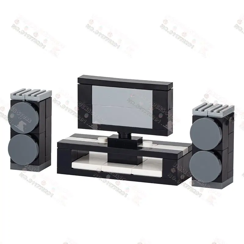 Город МОС серия мебели кровать ТВ диван детская коляска строительные блоки