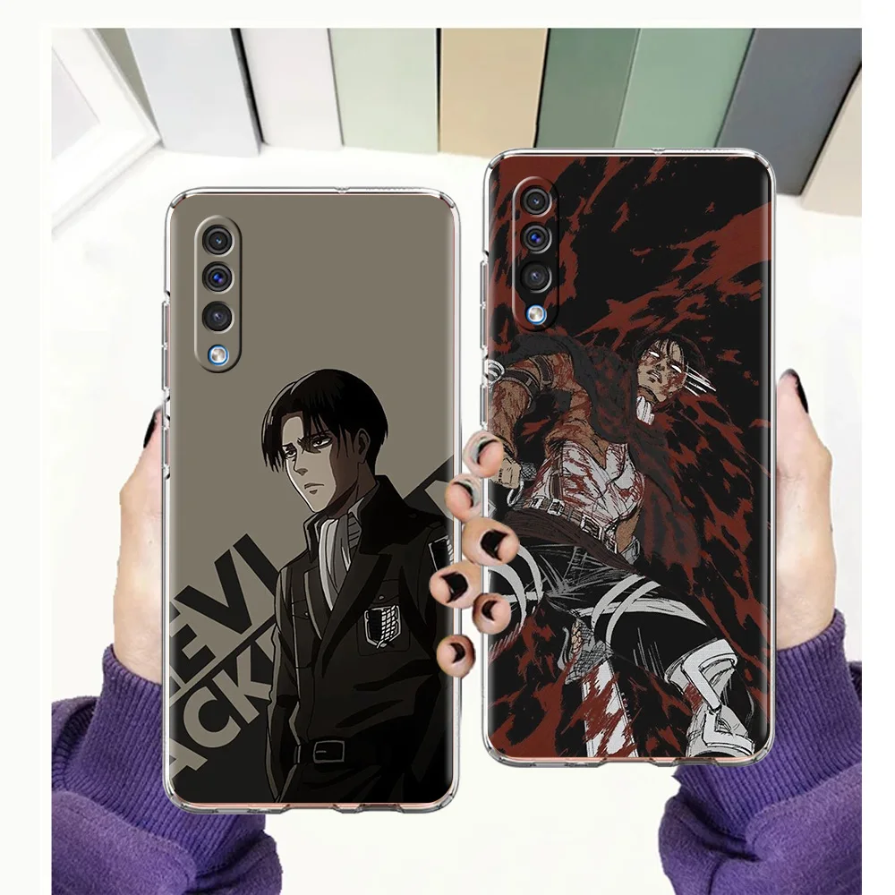 

Attack On Titan Anime Luxury Transparent Phone Case for Samsung Galaxy A12 A02 A03S A50 A70 A40 A10 A20 A30 Cover Silicone Shell