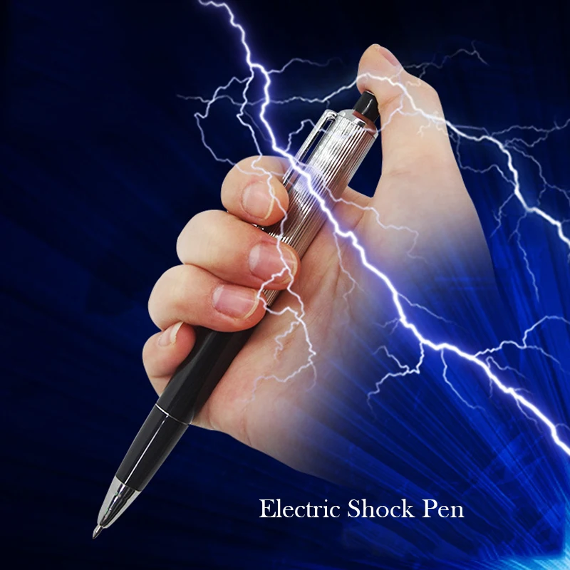 

New Funny Novelty Electric Shock Pen Utility Gadget Gag Joke Prank Tricky Toys Gimmick Prop Mischief Spoof Toy Best Gift