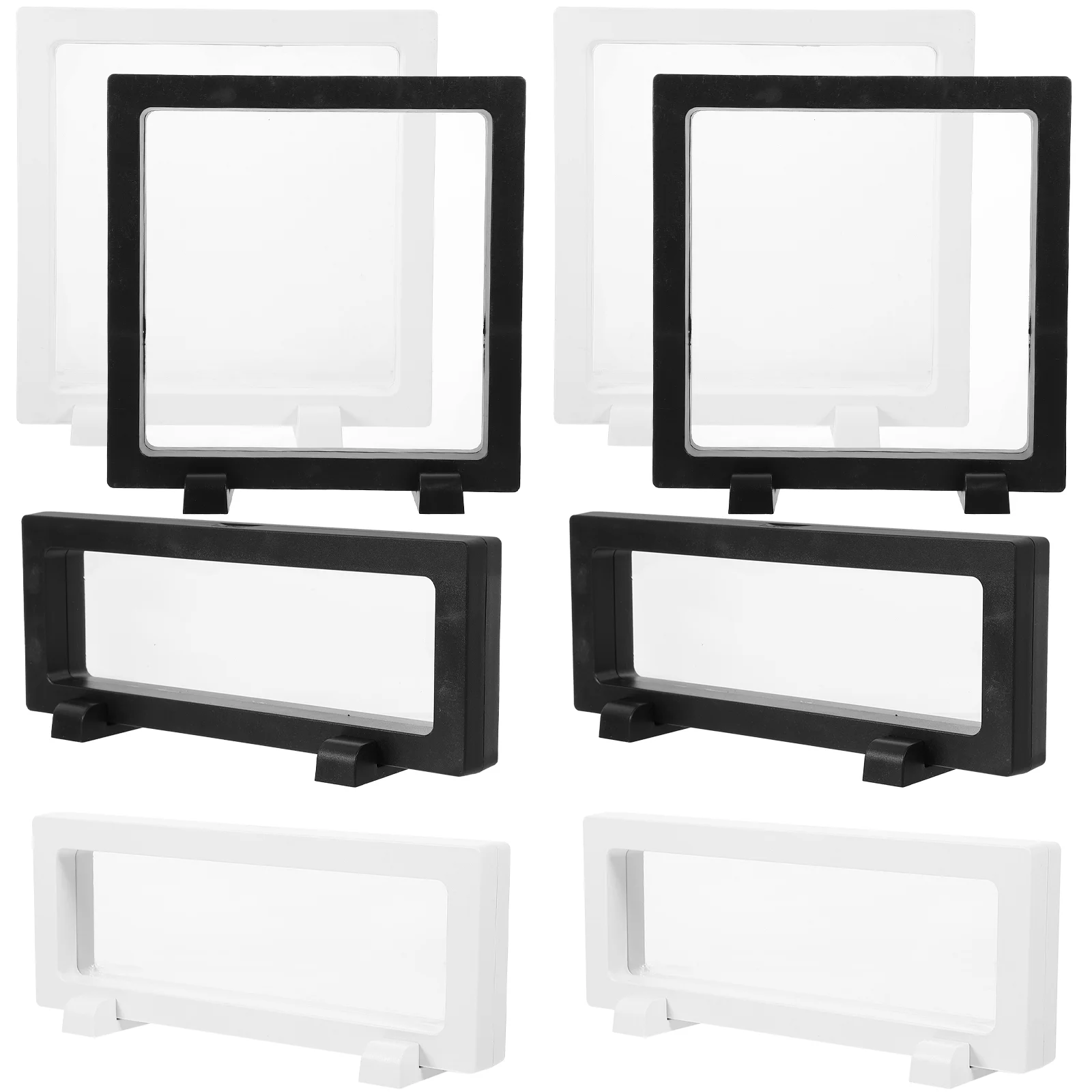 

8pcs Floating Display Frame Freestanding Display Case Jewelry Display Frame Floating Frame