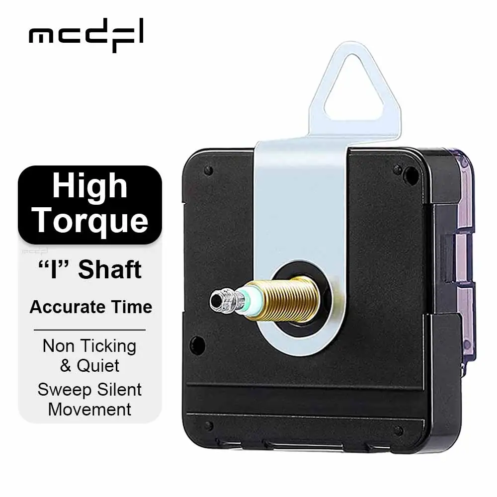 MCDFL 227S I Shaft High Torque Clock Mechanism Silent for Large 3d Wall Watches Long Spindle Quartz Movement Clockwork Timepiece