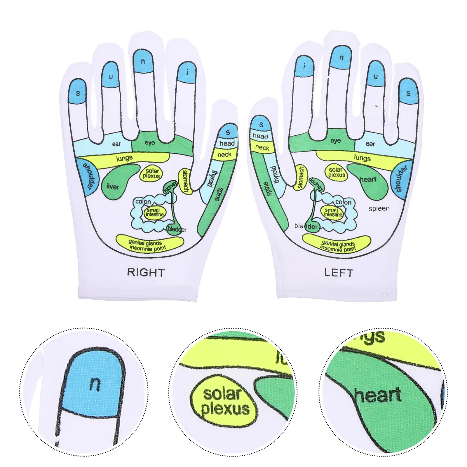 

Gloves Hand Reflexology Acupoint Acupressure Tools Glove Hands Reusable Mittens Household Spa Point Exfoliator Textured