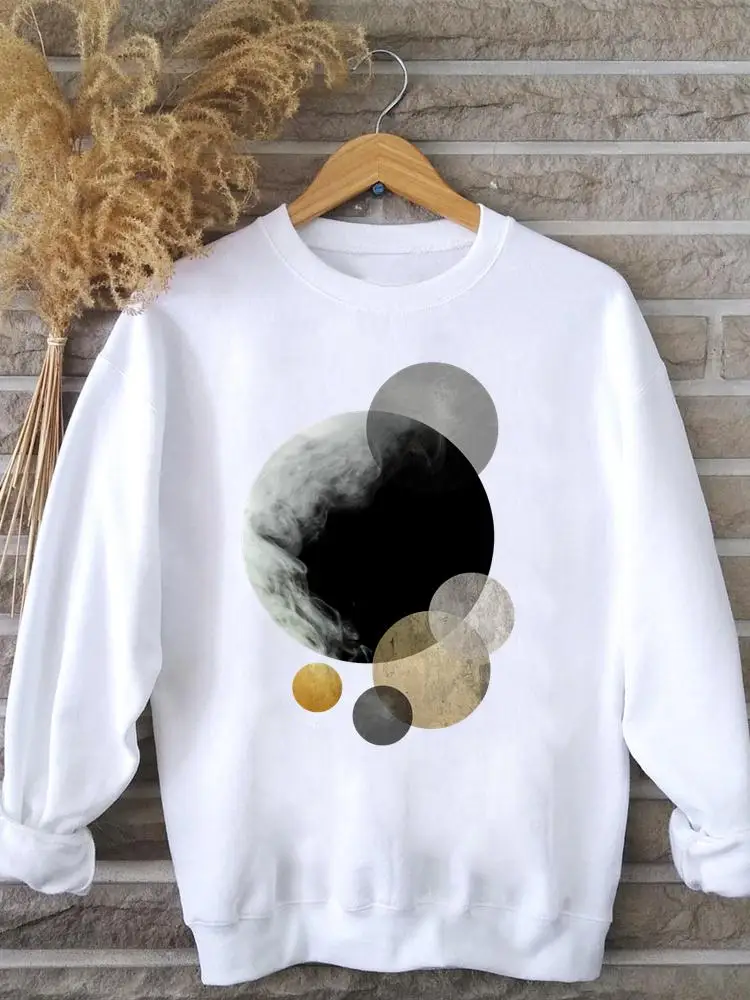 

Clothing Casual Geometric Abstract 90s Fashion Pullovers Ladies Women Spring Autumn Winter Female Hoodies Graphic Sweatshirts