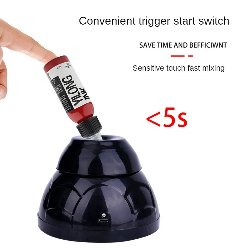 

Tattoo Ink Nails Polish Mixed Shaker Mini Vortex Shaker Nails Polish Glue Shaking Machine Tattoo Pigment Ink Stirrer