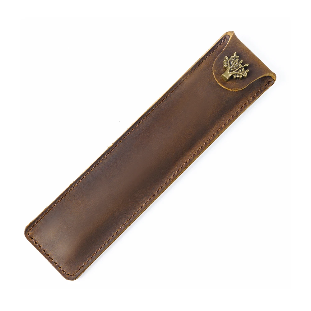 Bag Pen Case With Snap Button For Rollerball Fountain Ballpo