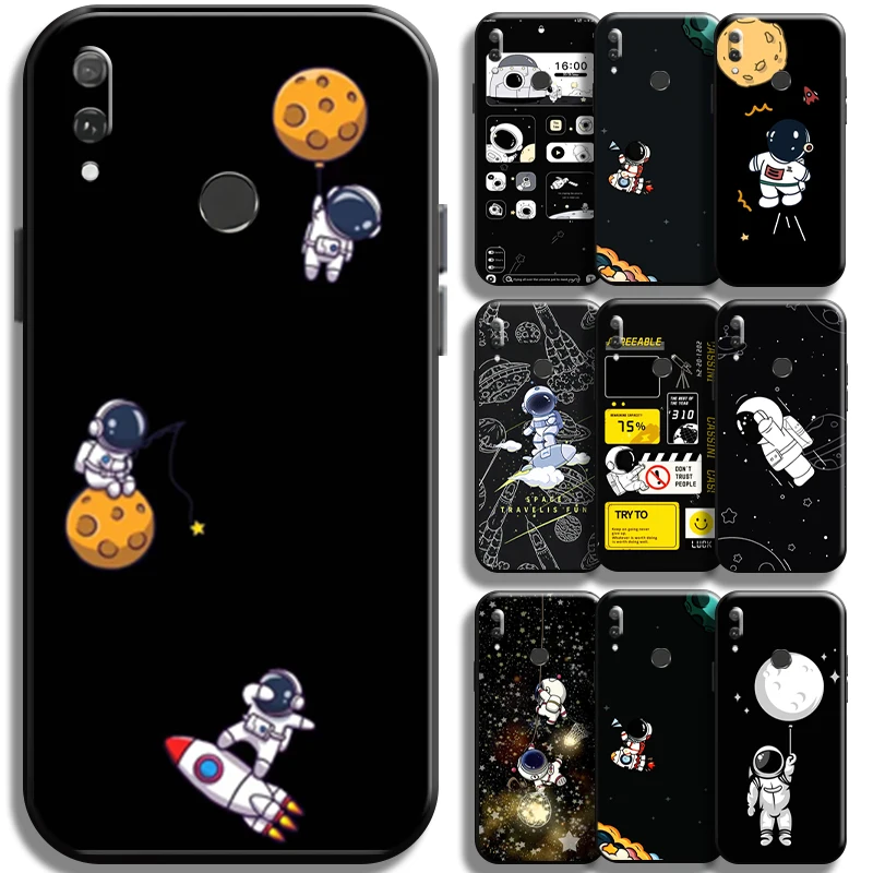 

Fashion Cute Astronaut For Huawei Y9 Prime Y9 2019 Y9A Phone Case TPU Full Protection Cover Shell Carcasa Coque Soft