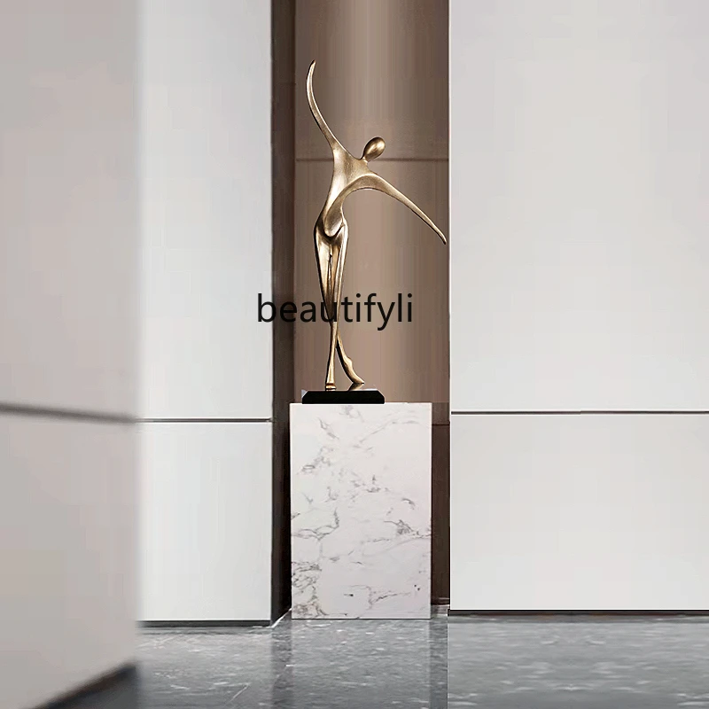 

zqHome Hallway Decoration Long-Shaped Decoration Light Luxury Sculpture Model Room Handicraft Equipment Ornaments Simple