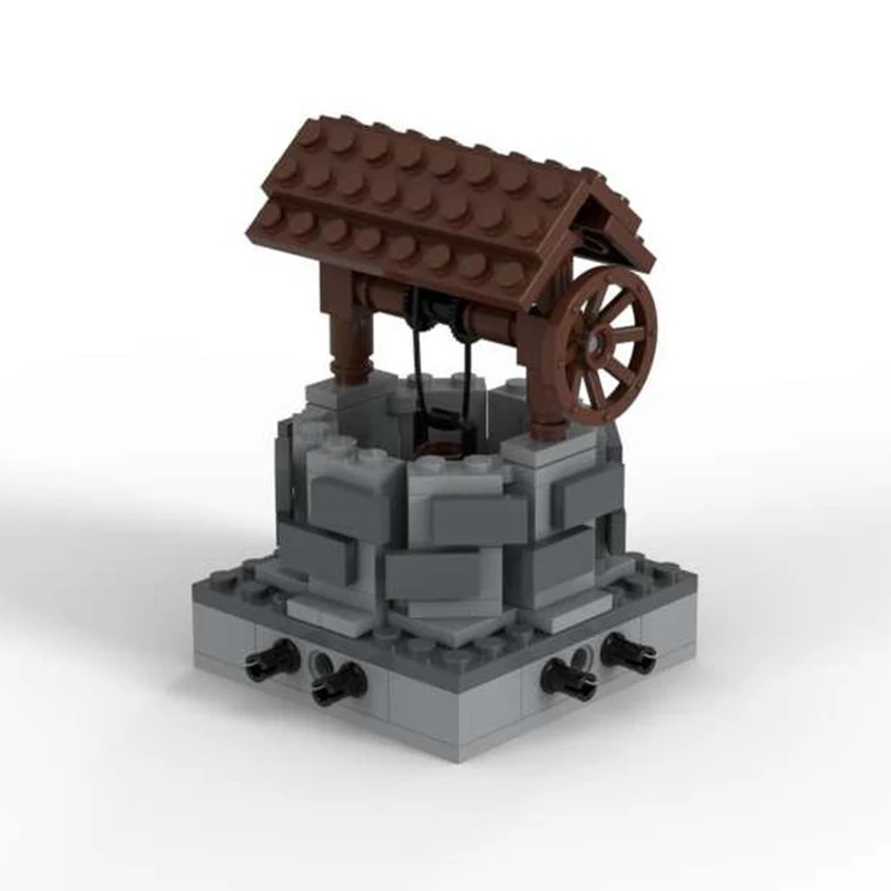 MOC средневековый город таверна строительные блоки средневековая хижина дом