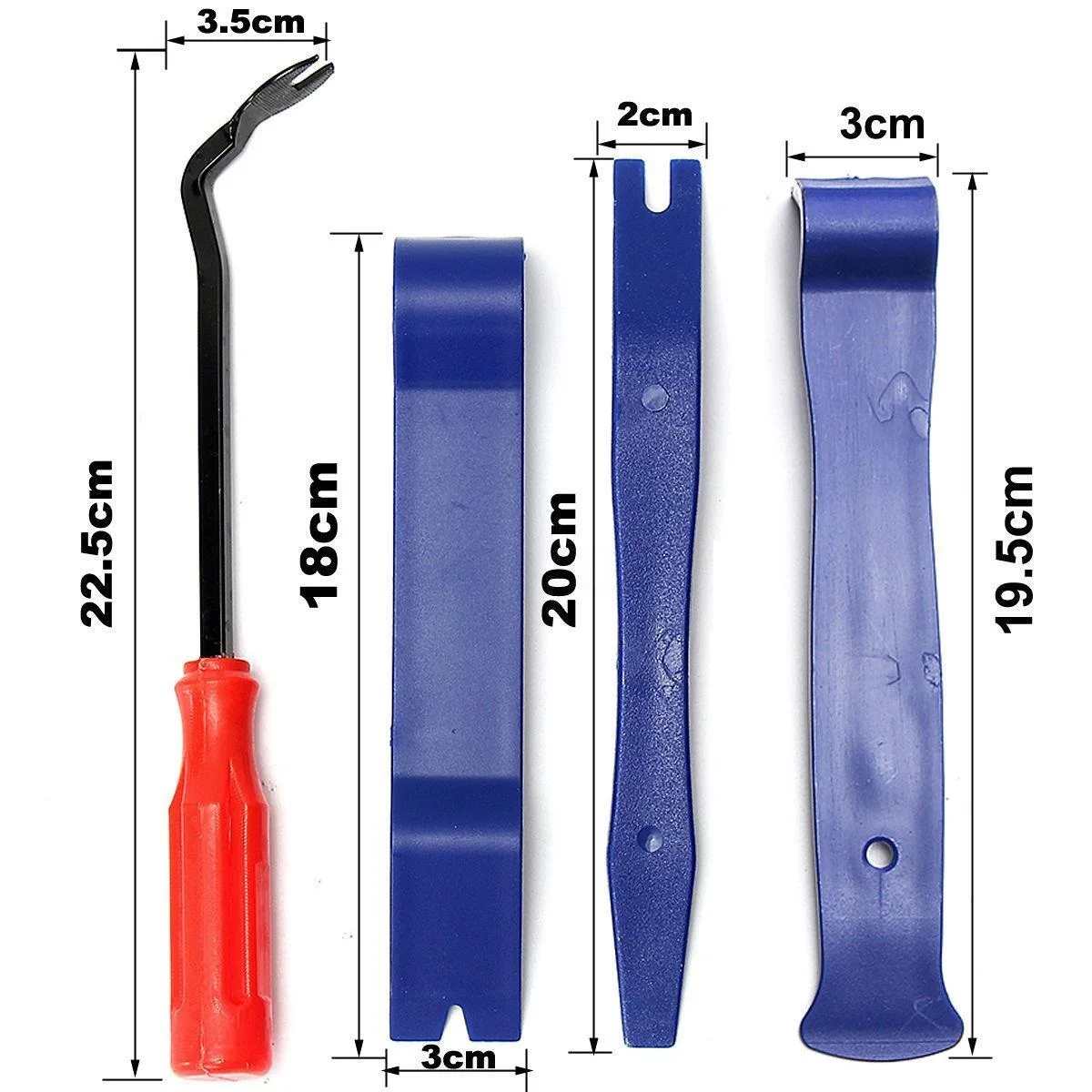 

12PCS Car Clip Remover Tools Red Blue Car Interior Audio Dash Trim Panel Installer Repair Tool Kit Set Door opening Clip