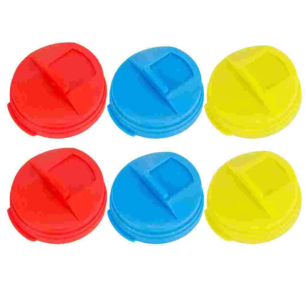 6 Pcs Silicone Cup Cover Canning Jar Lids Soda Topper Mason Mug Replacement Covers Beverage Bottle Caps