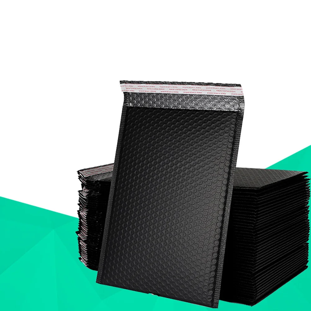 

25 Pcs Black Foam Padding Express Delivery Packaging Bag Co-extruded Film Office